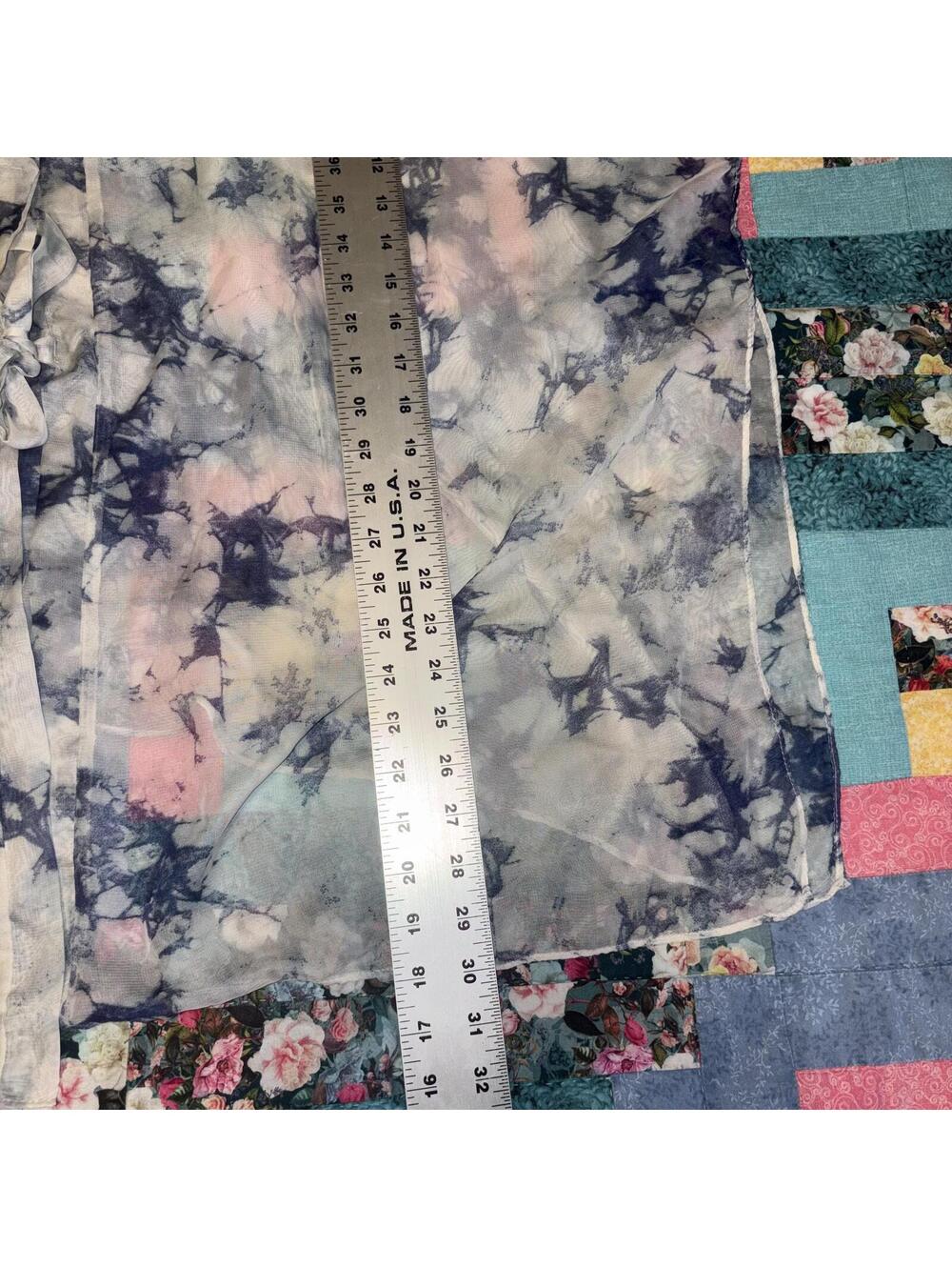 Sonoma New $50 One Size Open Front Sheer Tie-Dye Kimono Cardigan Womans - Picture 9 of 9